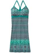 Athleta Womens Printed Shorebreak Dress Size Xxs - Fiji Green Bombay