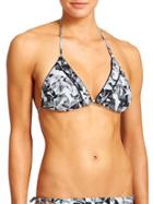 Athleta Womens Belharra String Bikini Size Xs - Black Print