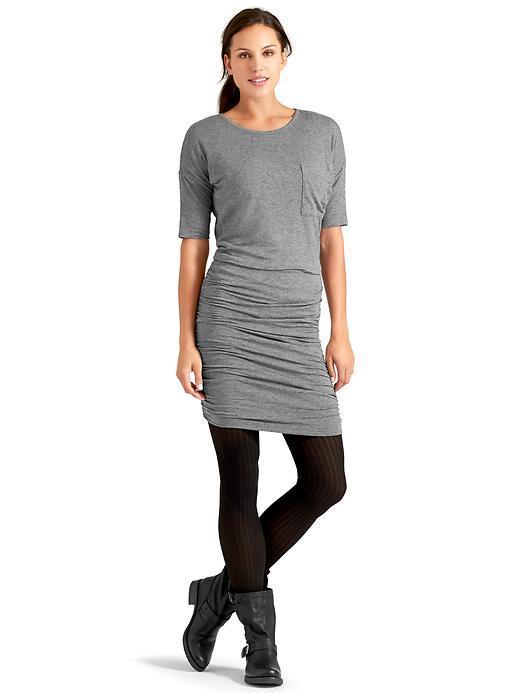 Athleta Womens Solstice Tee Dress Size L Tall - Grey Heather