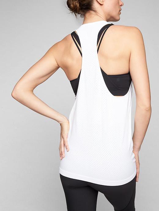 Athleta Womens Reverb Tank Bright White Size Xl