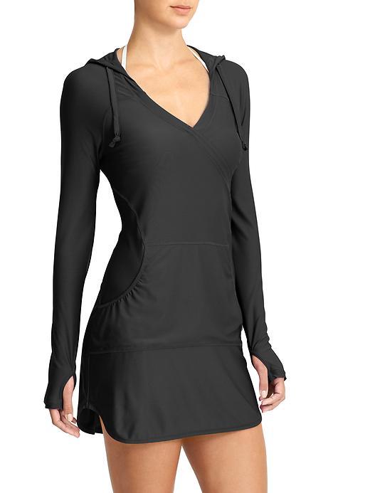 Athleta Womens Wick-it Wader Coverup Size Xl - Black