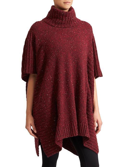 Athleta Womens Passage Sweater Poncho Chianti Donegal Size Xxs/xs
