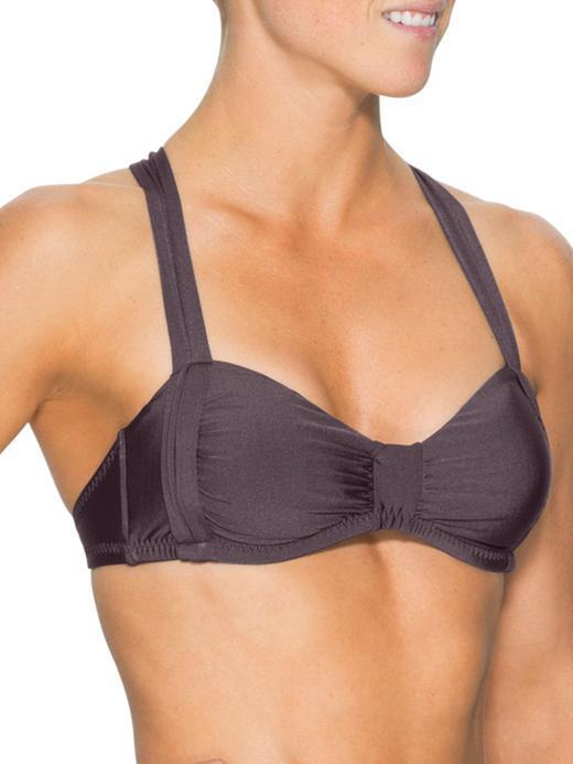 Athleta Womens Aqualuxe Bandeau Bikini Size S - Shale