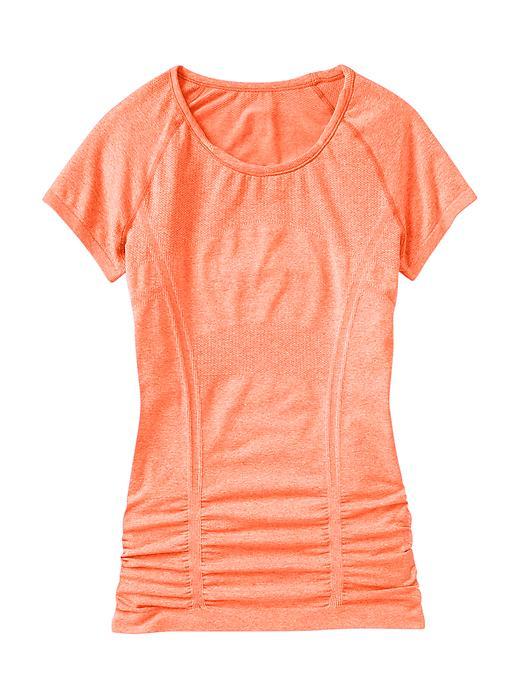 Athleta Womens Fastest Track Tee Size L - Cosmic Orange Heather
