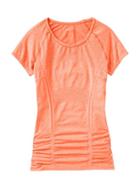 Athleta Womens Fastest Track Tee Size L - Cosmic Orange Heather