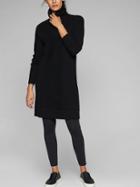 Athleta Womens Funnel Neck Sweater Dress Black Size L