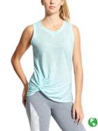 Athleta Womens Knot Zephyr Tank Blue Tint Size Xl