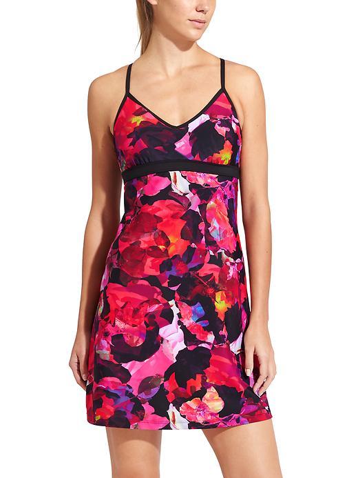 Athleta Womens Mystique Shorebreak Dress Size L Petite - Saffron Red