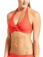 Athleta Womens Tara Halter Bikini Size 32b/c - New Coral