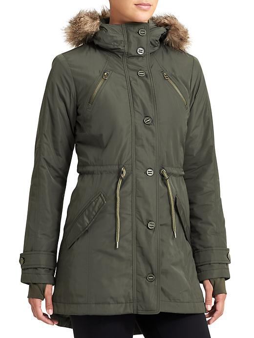 Athleta Womens Primaloft Peak Parka Size 1x Plus - Yosemite Green