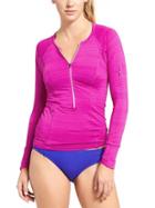 Athleta Womens Pacifica Upf Top 3.0 Size M Tall - Electric Fuchsia