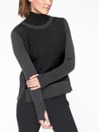Athleta Womens Empire Falls Sweater Charcoal Grey Size Xs