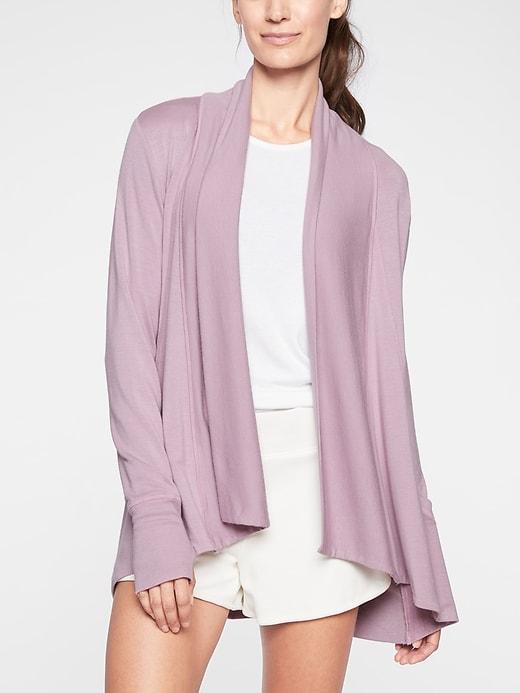 Athleta Womens Pranayama Wrap Sugarplum Mauve Size L