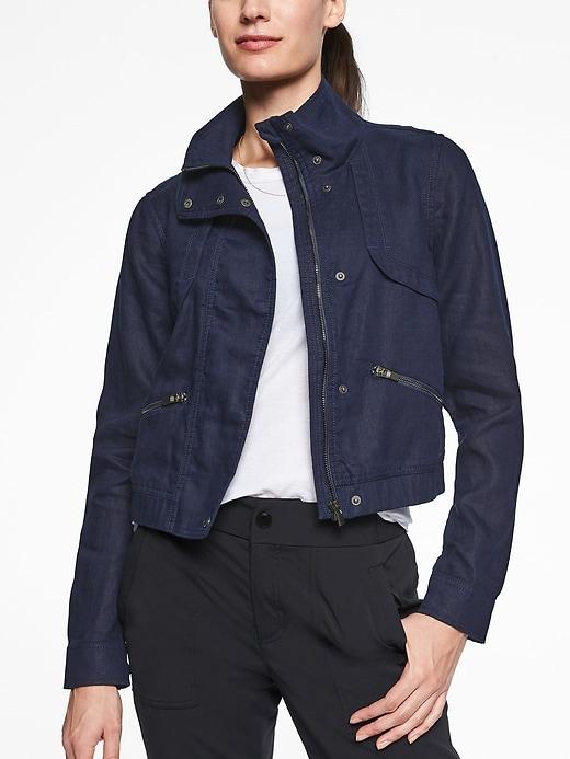 Athleta Womens Sahara Jacket Navy Size S