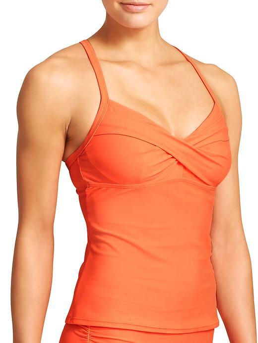 Athleta Womens Twister Tankini Size 32d/dd Tall - Ember Orange