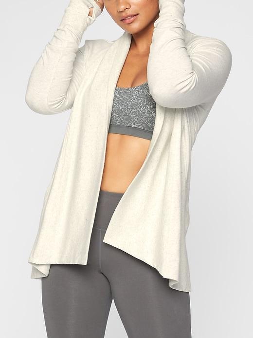 Athleta Womens Pranayama Wrap Sea Salt Heather Nep Size Xs