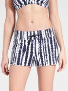 Athleta Womens Wave Break Smocked Short Size L - Dress Blue