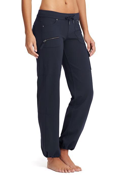 Athleta Womens Bettona Boyfriend Pant Size S Tall - Navy