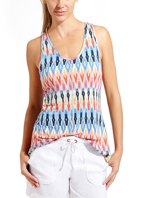Athleta Womens Printed Cloud Tank 2 Size 1x Plus - Saffron Red
