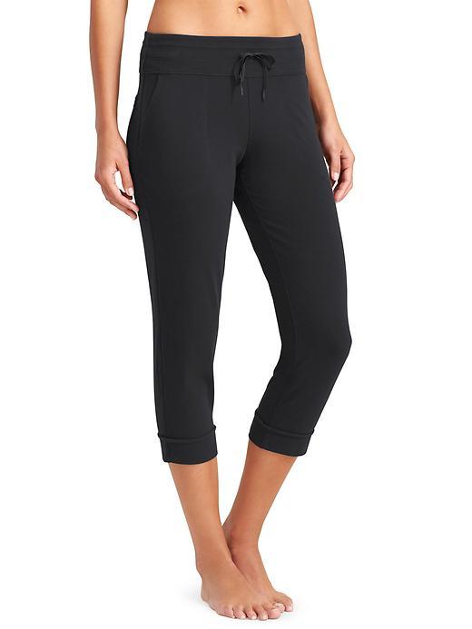 Athleta Womens Organic Cotton Exhale Capri Size 1x Plus - Black