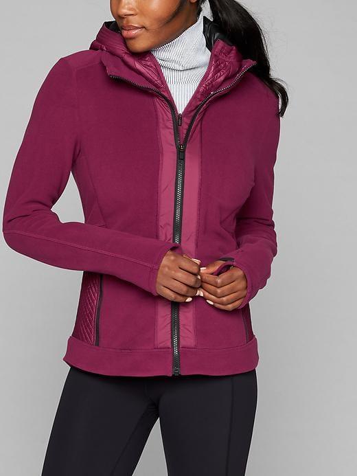 Athleta Womens Power Peak Jacket Chilled Sangria Size Xxs