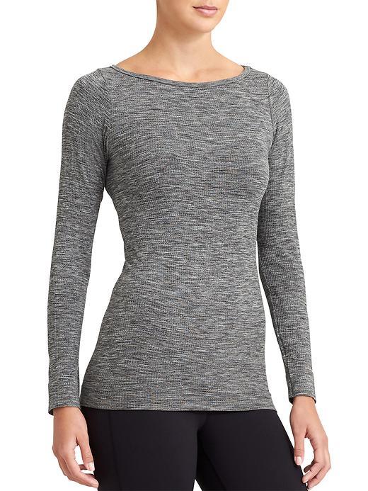 Athleta Womens Renew Top Size L - Grey Heather