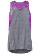 Athleta Womens Spinner Tank Size L - Cobblestone Grey/sparkling Purple