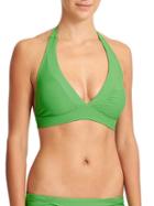 Athleta Womens Shirrendipity Halter Bikini Top Size L - Grass Skirt