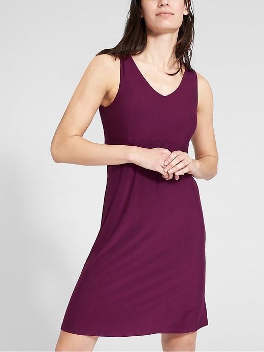 Athleta Womens Solid Santorini 2 Dress Beach Plum Size M