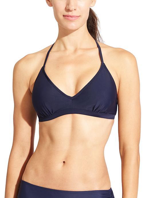 Athleta Womens Cross Back Bikini Size 32b/c - Dress Blue