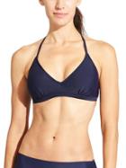 Athleta Womens Cross Back Bikini Size 32b/c - Dress Blue