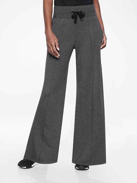 Athleta Womens Sierra Wide Leg Pant Charcoal Grey Heather Size S