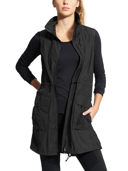Athleta Womens City Slicker Vest Size L - Black