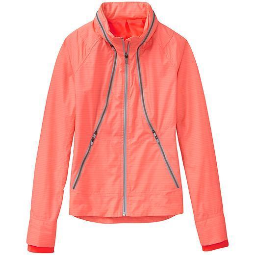 Athleta Run On Jacket - Light Coral Sizzle