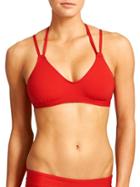 Athleta Womens Scoop Bikini Size M - Saffron Red