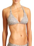 Athleta Womens Printed Aqualuxe Bikini Size L - Foxtail Taupe