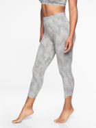 Athleta Womens Sandbar Organic Cotton Be Present Capri Grey Heather Size L