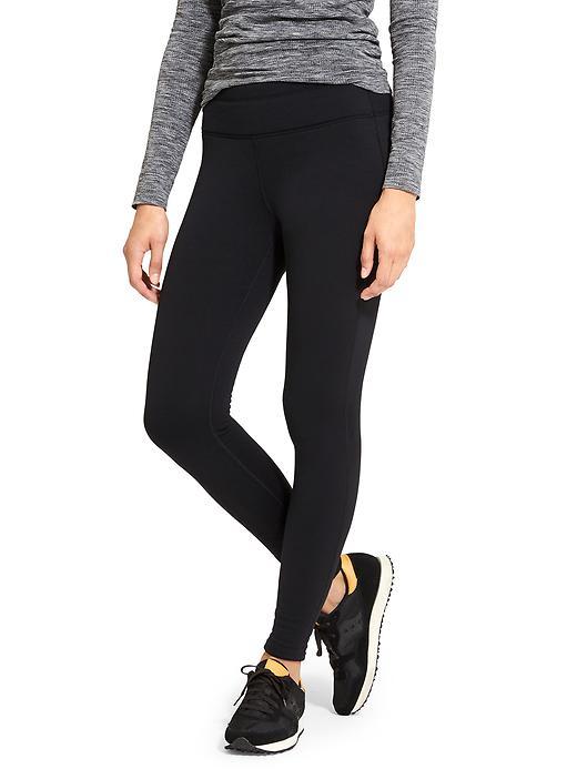 Athleta Womens Polartec Power Stretch 2 Tight Size S - Black
