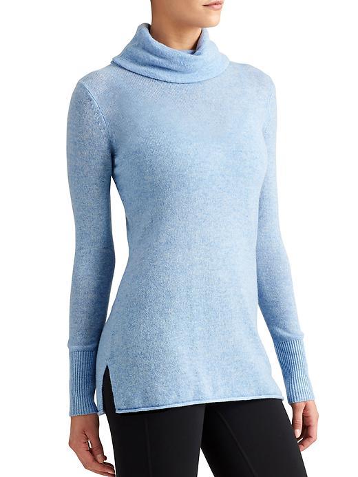 Athleta Womens Cashmere Surrey Sweater Size L - Dark Aster Blue