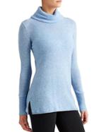 Athleta Womens Cashmere Surrey Sweater Size L - Dark Aster Blue