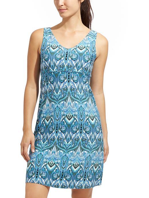 Athleta Womens Printed Santorini Dress 3 Size L Tall - Summer Opal