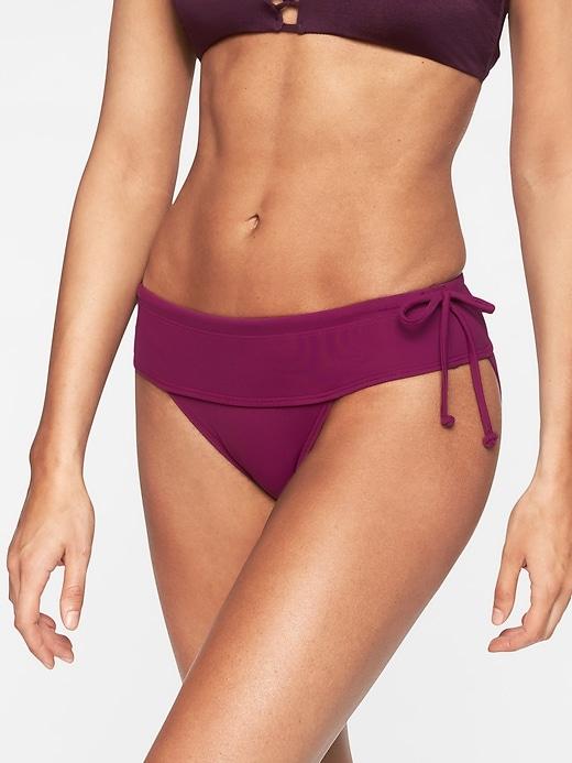 Athleta Womens Side Tie Bottom Exotic Fuchsia Size M