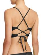 Athleta Womens Strappy Bikini Size M - Black