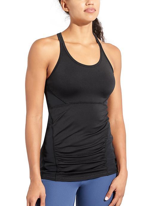 Athleta Womens Stealth Racerback Tank Size L - Black