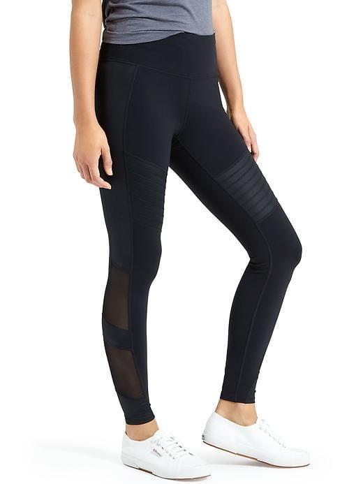 Athleta Womens High Rise Powerful Gleam Tight Black Size S