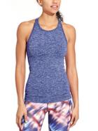 Athleta Womens Space Dye Renew Racerback Tank Size M - Navy Space Dye