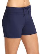 Athleta Womens Fun In The Sun Swim Short 2 Size L - Dress Blue