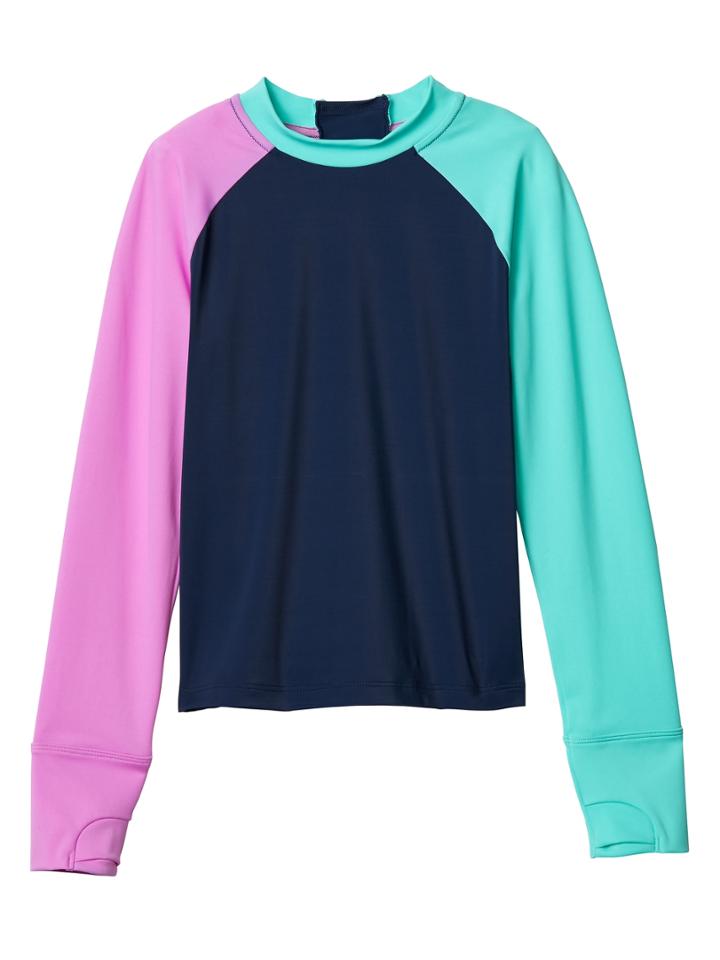 Athleta Girl Colorblock Long Sleeve Rashguard