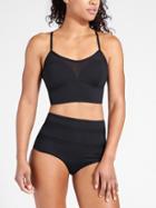 Athleta Womens Mesh Bralette Bikini Size L - Black