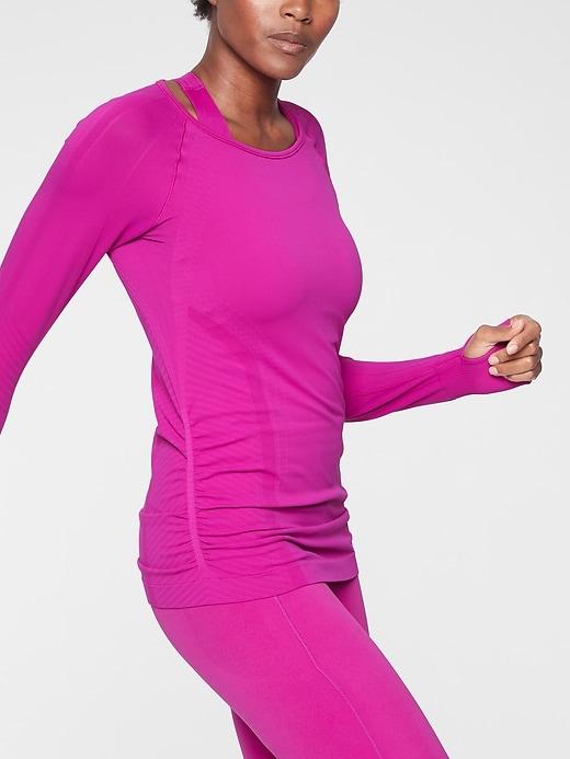 Athleta Womens Speedlight Top Rose Verbena Size L